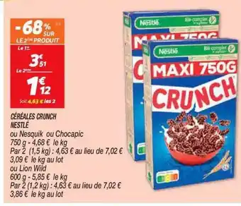 Netto Céréales crunch nestlé offre