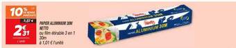 Netto Papier aluminium 30m netto offre