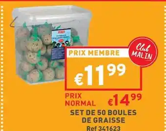 Trafic Set de 50 boules de graisse offre