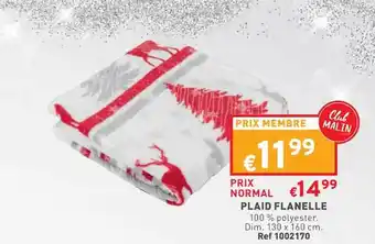 Trafic Plaid flanelle offre
