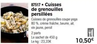 Thiriet Cuisses De Grenouilles Persillées offre