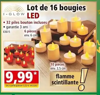 Norma Lot de 16 Bougies offre