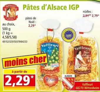 Norma Pâtes d'Alsace IGP offre