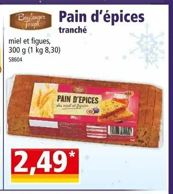 Norma Pain d'épices offre