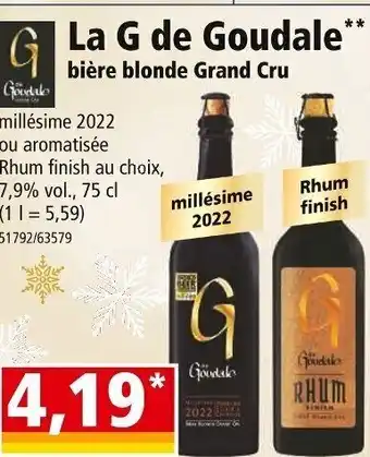 La G De Goudale Bière Blonce Grand Cru