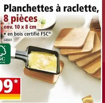 Norma Planchettes à Raclette, 8 Pièces offre