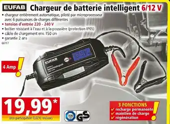 Norma Chargeur de Batterie Intelligent 6/12 V offre