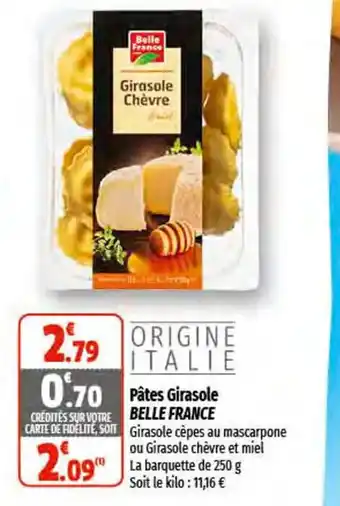 Coccinelle Express Pâtes Girasole Belle France offre