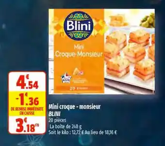 Mini Croque- Monsieur Blini