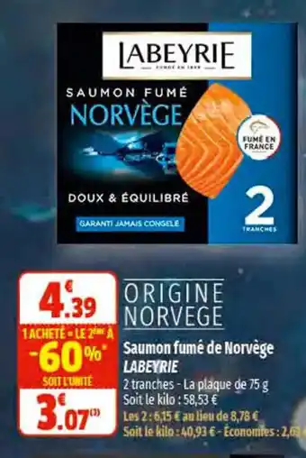 Coccinelle Express Saumon Fumé de Norvège Labeyrie offre