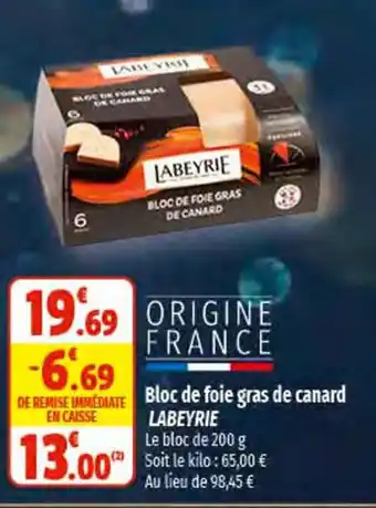Bloc de Foie Gras de Canard Labeyrie