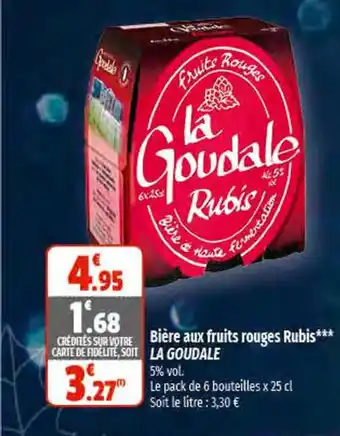 Coccinelle Express Bière aux Fruits Rouges Rubis La Goudale offre