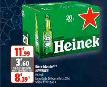 Coccinelle Express Bière Blonde Heineken offre
