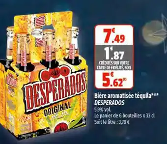 Coccinelle Express Bière Aromatisée Téquila Desperados offre