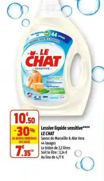 Coccinelle Express Lessive Liquide Sensitive Le Chat offre