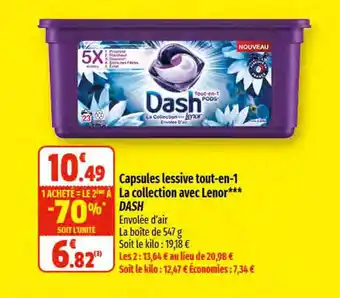 Coccinelle Express Capsules Lessive Tout-en-1 La Collection Avec Lenor Dash offre