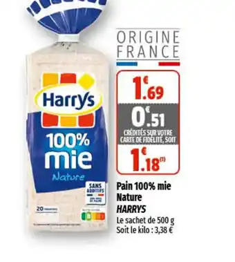 Pain 100% Mie Nature Harrys