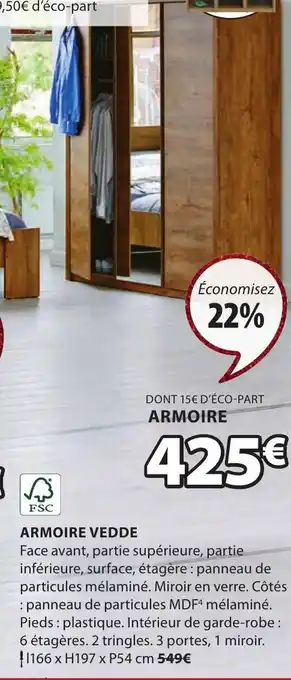JYSK Armoire Vedde offre