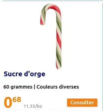 Action Sucre d'orge offre
