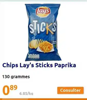 Action Chips lay's sticks paprika offre