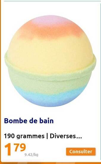 Action Bombe de bain offre