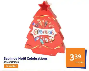 Action Sapin de noël célébrations offre