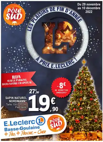 E.Leclerc Sapin Naturel Nordmann offre