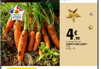 E.Leclerc Carotte Non Lavee offre