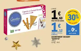 E.Leclerc Assortiment Dessert Gavotte offre