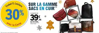 E.Leclerc Sac Cuir Femme offre