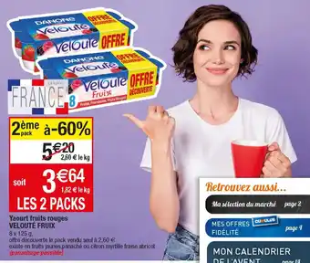 Migros Yaourt Fruits Rouges Veloute Fruix offre