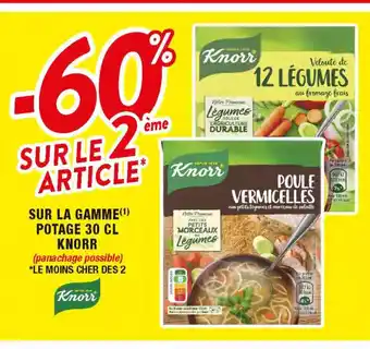 Migros Sur La Gamme Potage 30cl Knorr offre