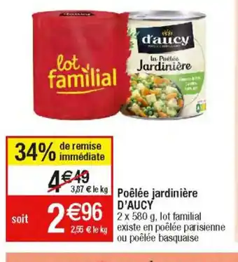 Migros Poêlée Jardinière d'Aucy offre