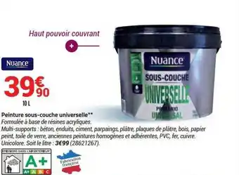Bricorama Peinture sous-couche universelle nuance offre