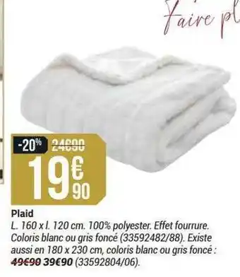 Bricorama Plaid offre