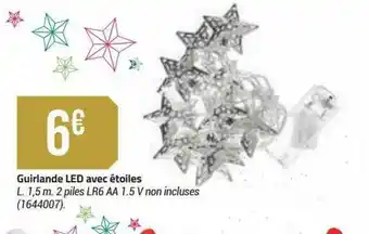 Bricorama Guirlande led avec étoiles offre