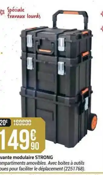 Servante modulaire strong