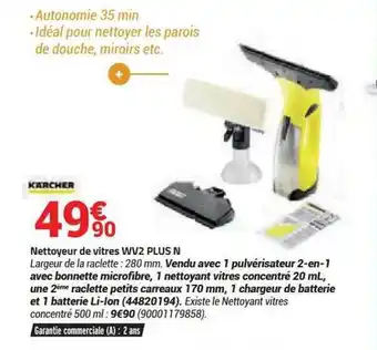 Bricorama Nettoyeur de vitres wc2 plus n kärcher offre