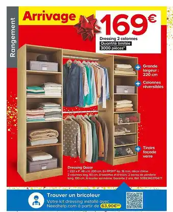 Castorama Dressing 2 colonnes qazar offre