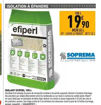 Isolant Efiperl 100L