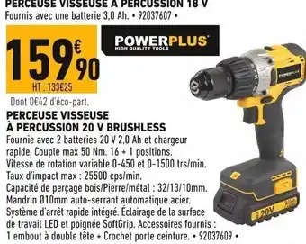 Batkor Perceuse Visseuse a Percussion 20V Brushless offre