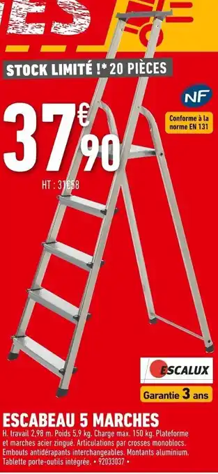 Escabeau 5 Marches