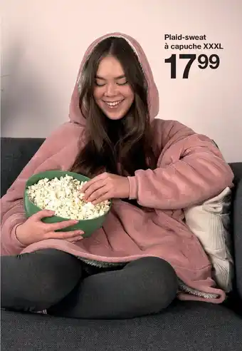 Zeeman Plaid Sweat a Capuche XXXL offre