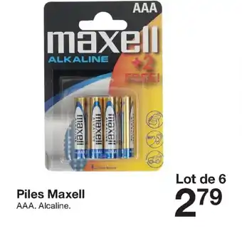 Zeeman Piles maxell offre