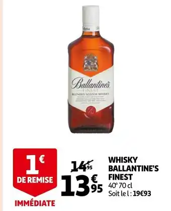 Auchan Whisky Ballantine's Finest offre