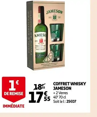 Auchan Coffret Whisky Jameson offre