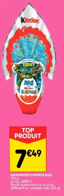 Leader Price Maxi Kinder Surprise Bleu offre