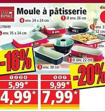 Norma Moule à pâtisserie casa royale offre