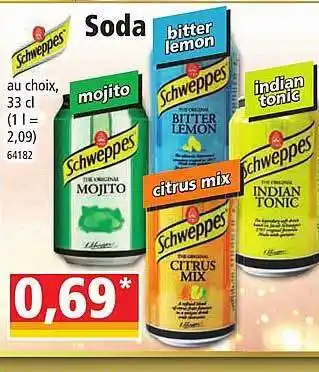Norma Soda schweppes offre