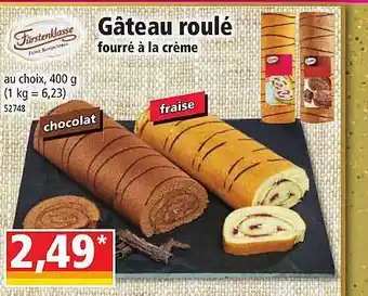 Norma Gâteau roulé fourré à la crème fürstenklasse offre